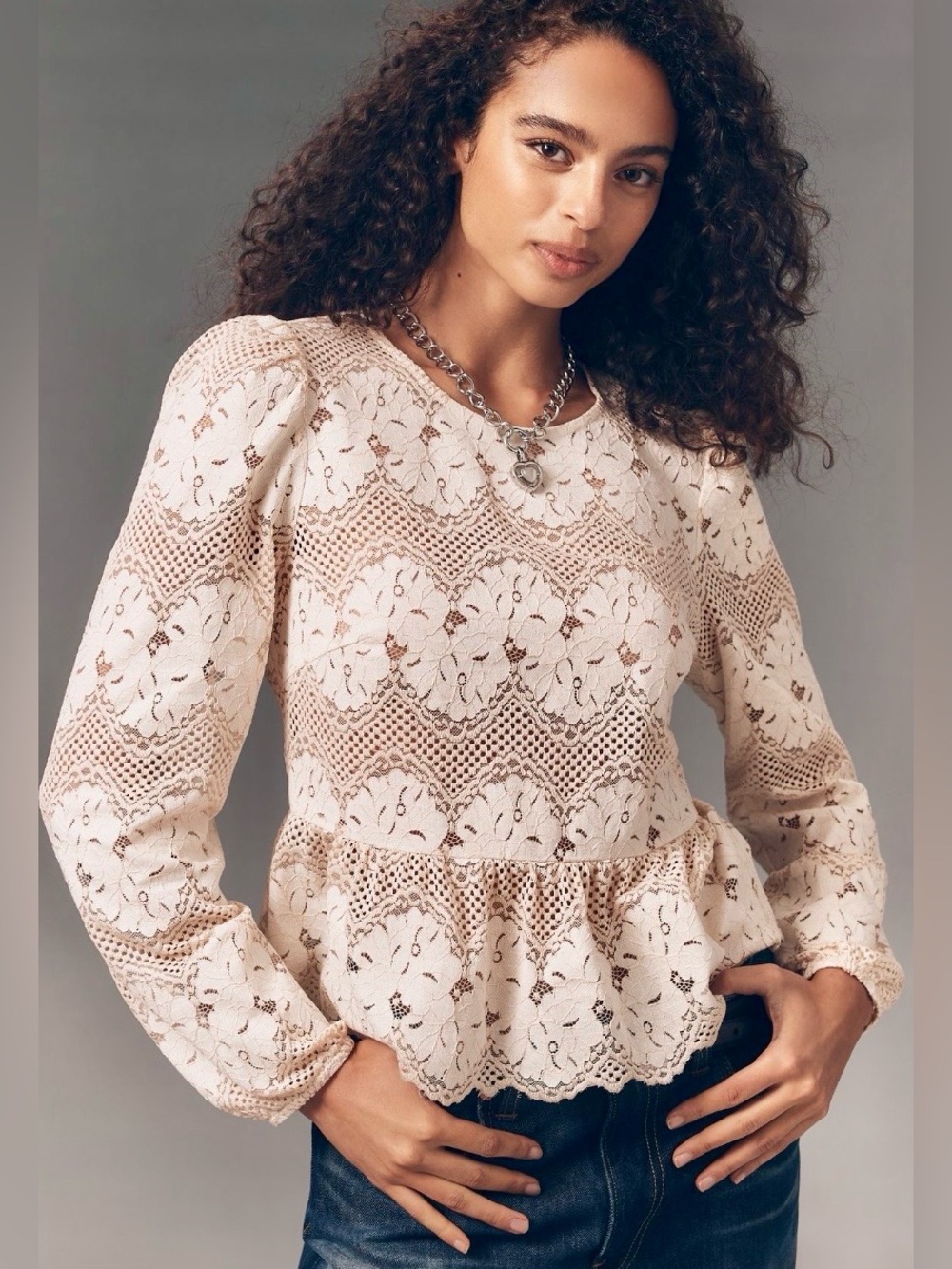 ANTHROPOLOGIE Dolan Left Coast Peplum Blouse